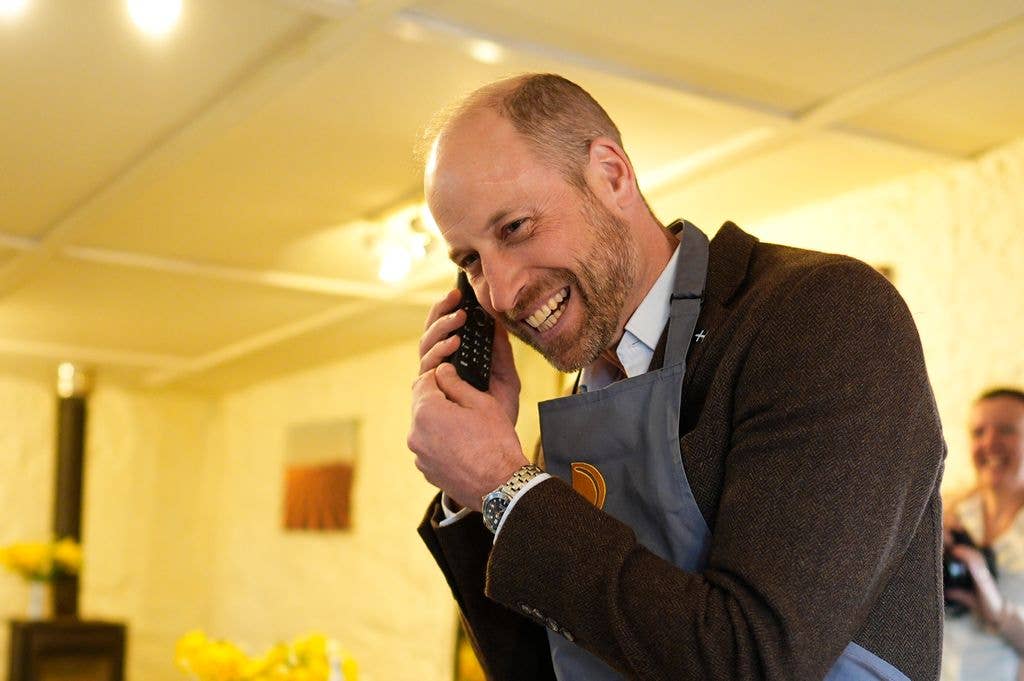 prince william on the phone