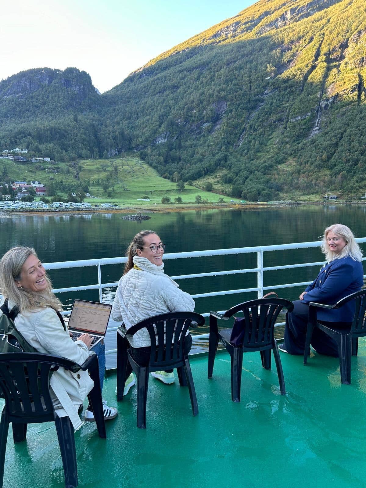 HELLO! team members in Norway for the nuptials