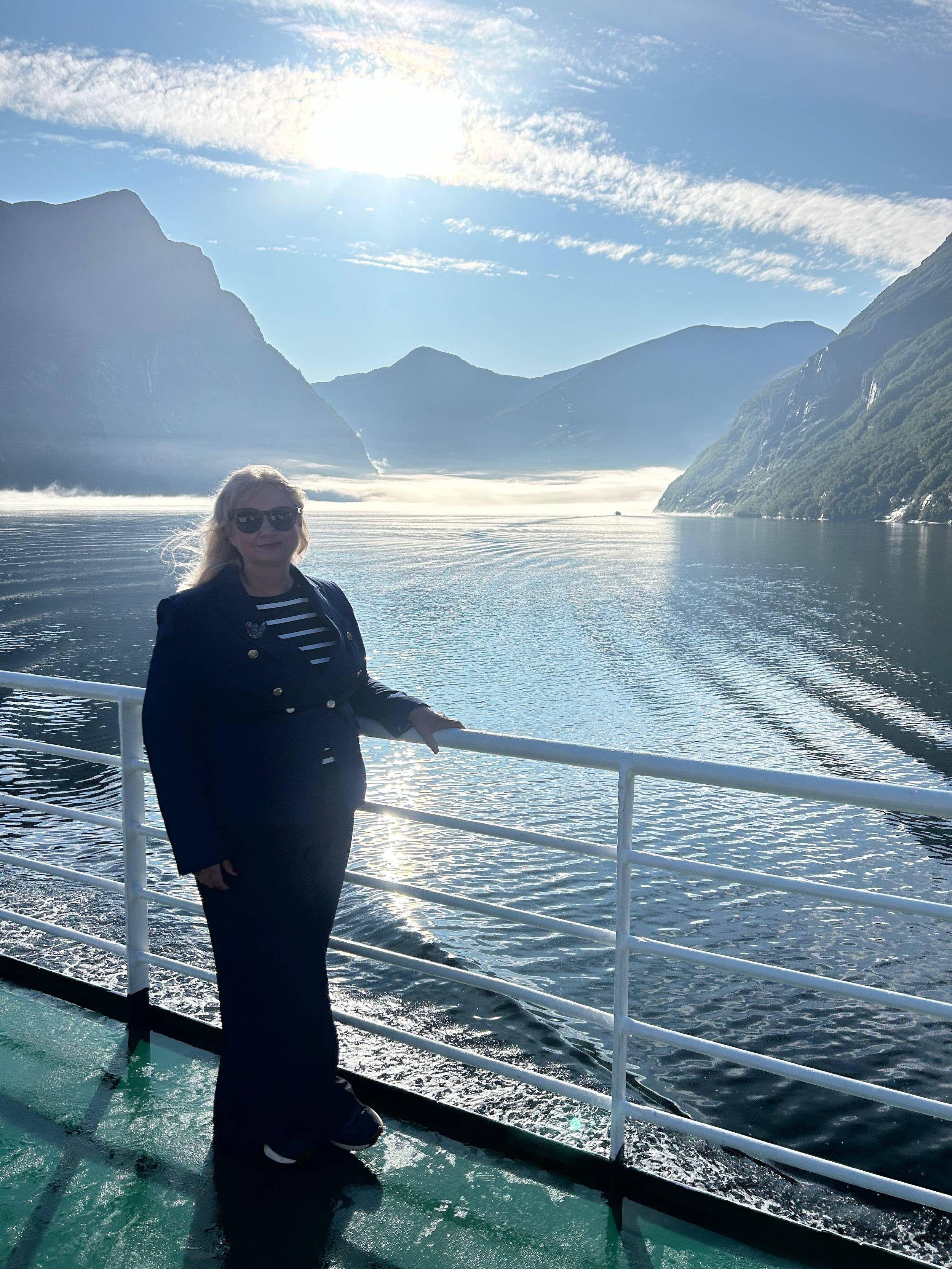 HELLO!'s Sally Morgan in Norway