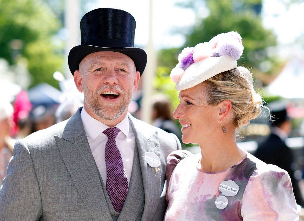 zara and mike tindall dressed up for royal ascot