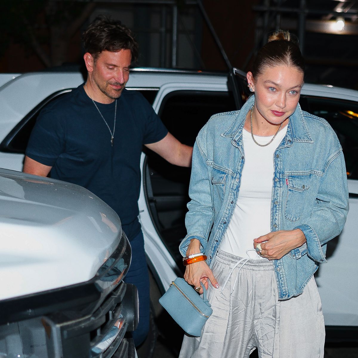 Bradley Cooper and Gigi Hadid are seen in West Village on June 13, 2025 in New York City. (Photo by Aeon/GC Images)