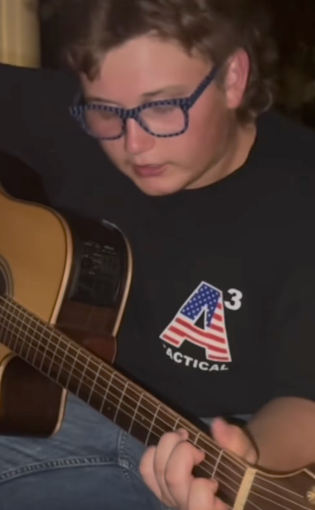 Gwen's sharing offered a glimpse at the teenager's growing musical talent