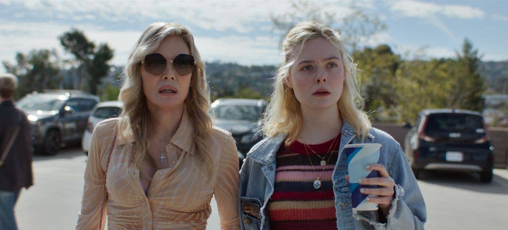 Michelle Pfeiffer and Elle Fanning in "Margo’s Got Money Troubles,"