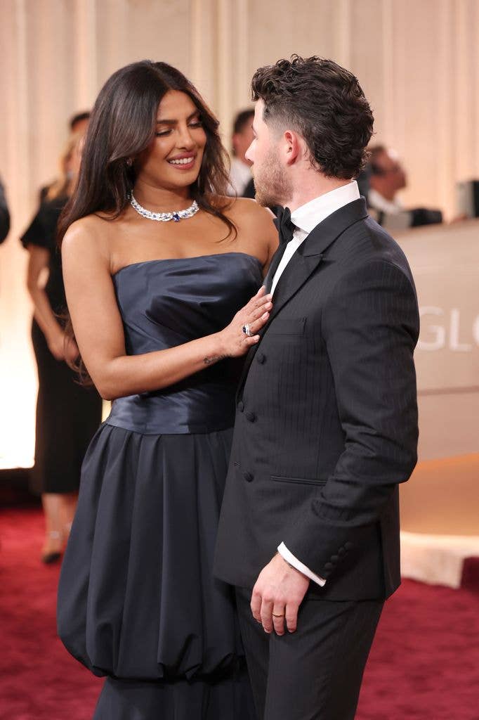 Priyanka Chopra Jonas and Nick Jonas at the 83rd annual Golden Globe Awards