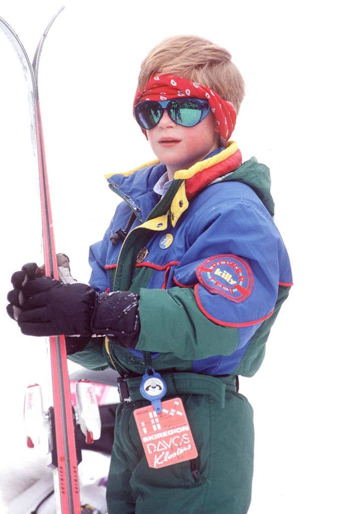 Prince Harry Skiing In Klosters, Switzerland