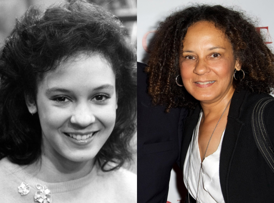 Split image of Sabrina La Beauf. On the left, in 1984. On the right, in 2017.