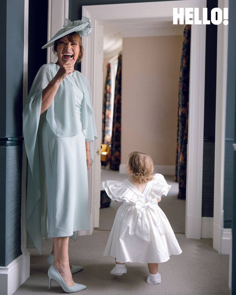 Lorraine Kelly pictured on her daughter's wedding day