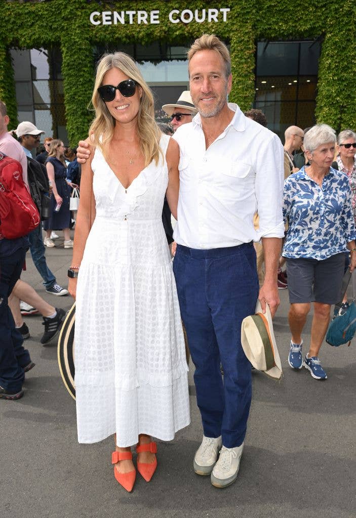 Marina Fogle and Ben Fogle attend day five of Wimbledon