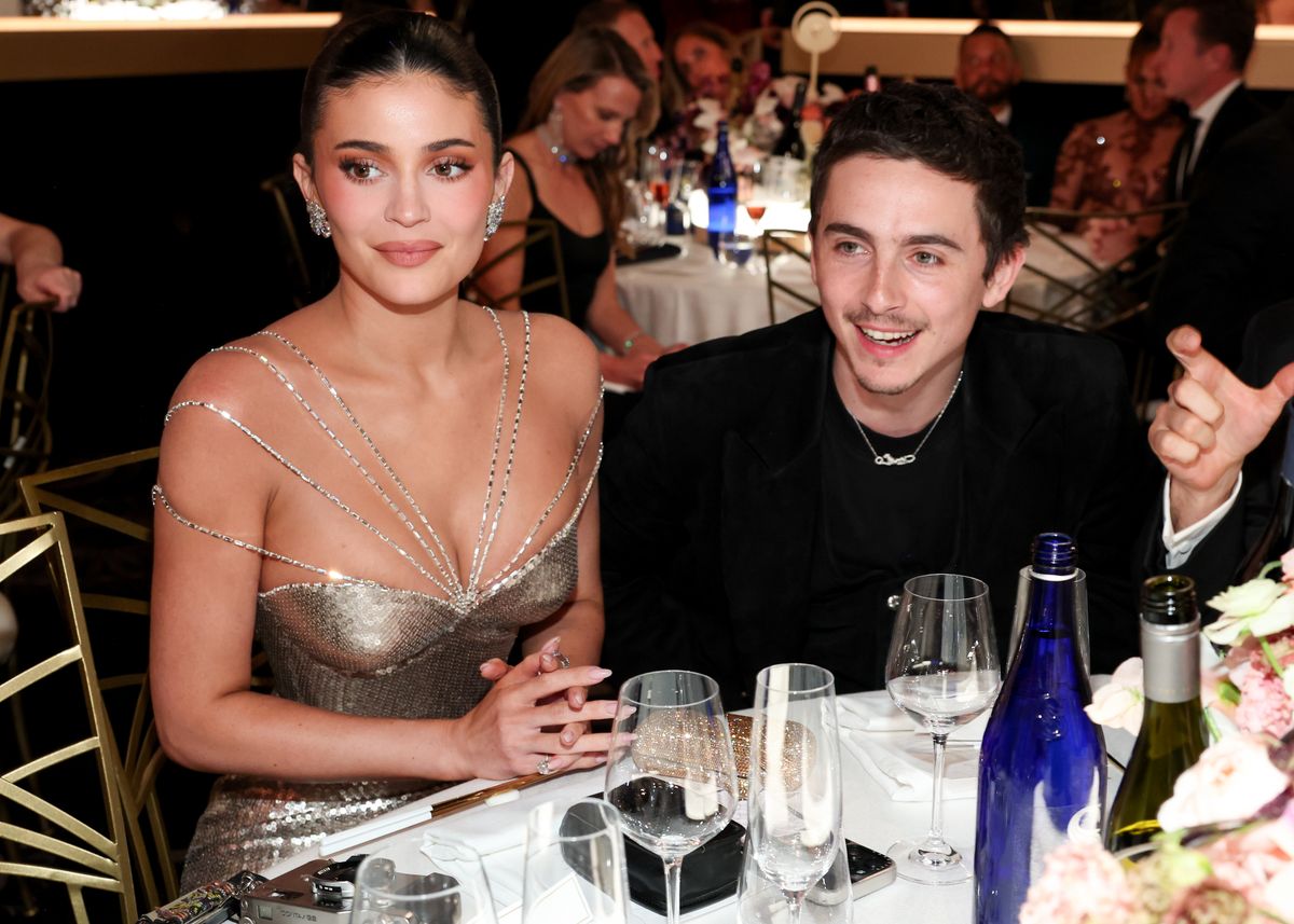 Kylie Jenner, Timothee Chalamet at the 83rd Annual Golden Globes