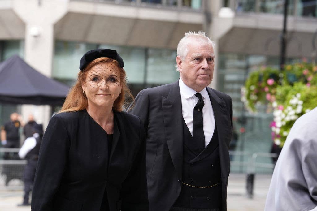 Sarah and Andrew were last seen together at the Duchess of Kent's funeral last September 