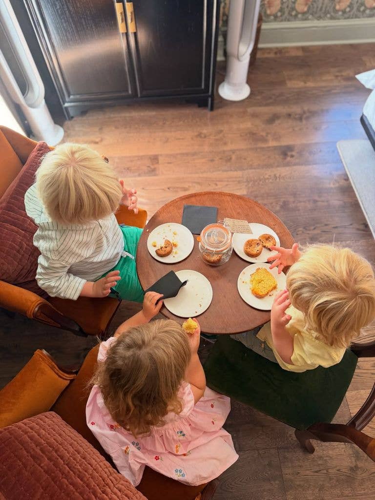 The former media rep shared adorable photos of her brood