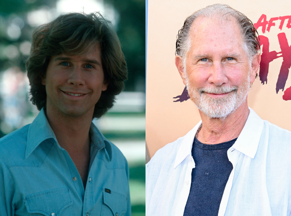 Split image of Parker Stevenson. Seen in 1978 and 2024.
