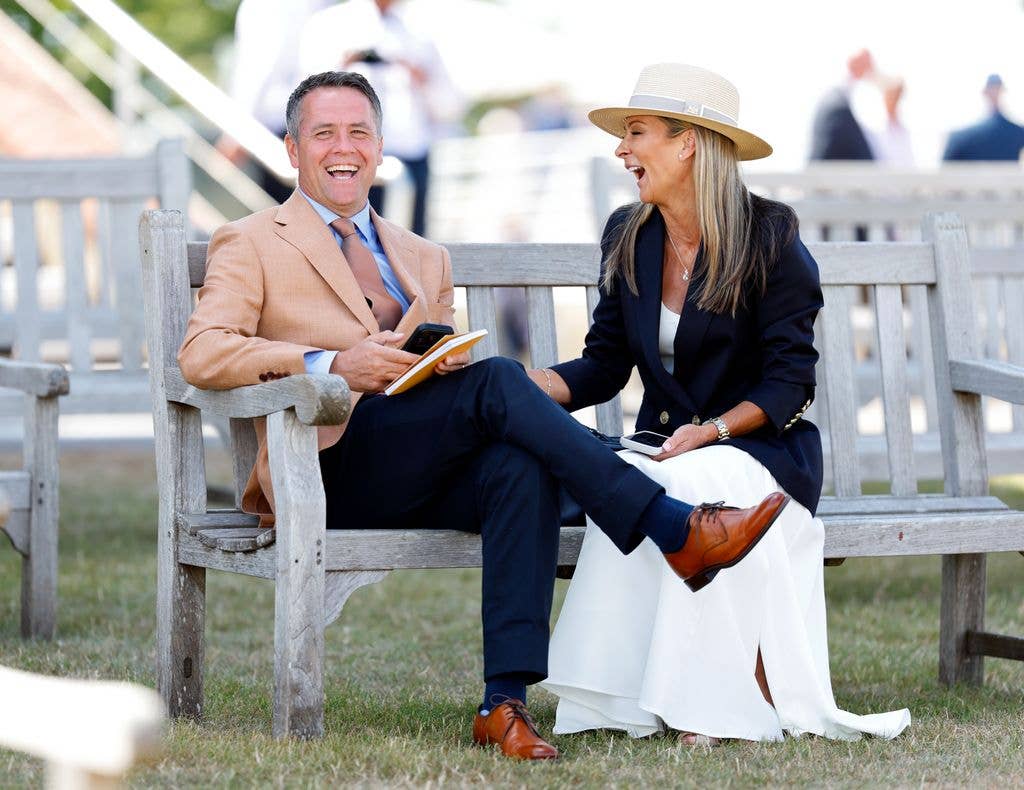 Michael with his wife Louise, with whom he shares four children