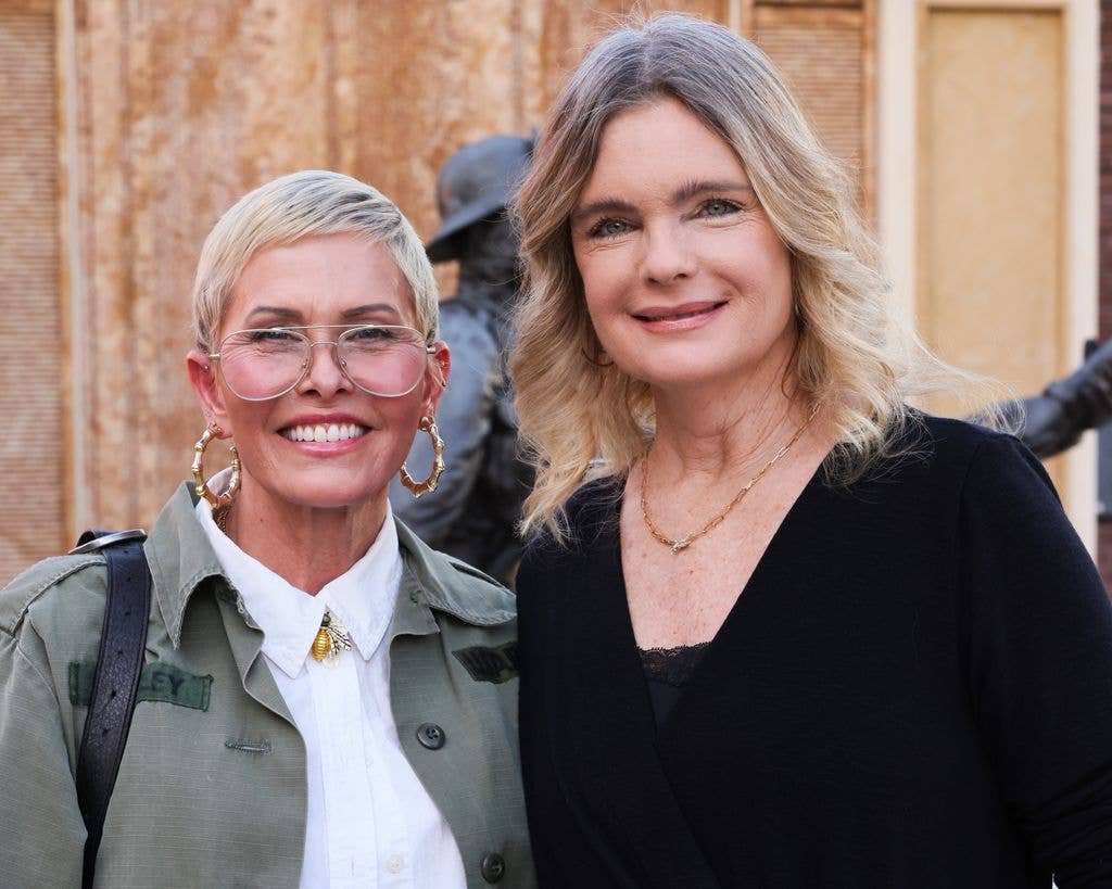 Nicole Eggert and Erika Eleniak attend The Brave & Rescued Awards