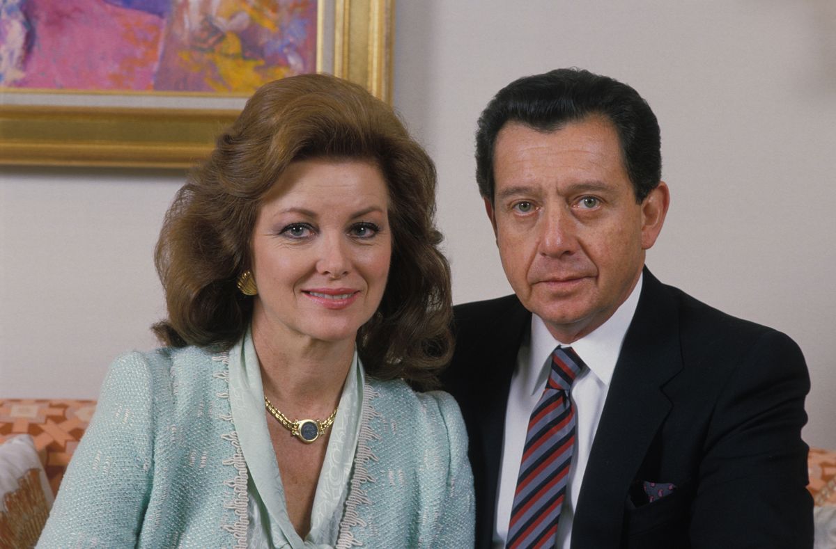 Miguel Aleman Velasco and Christiane Martel in 1987