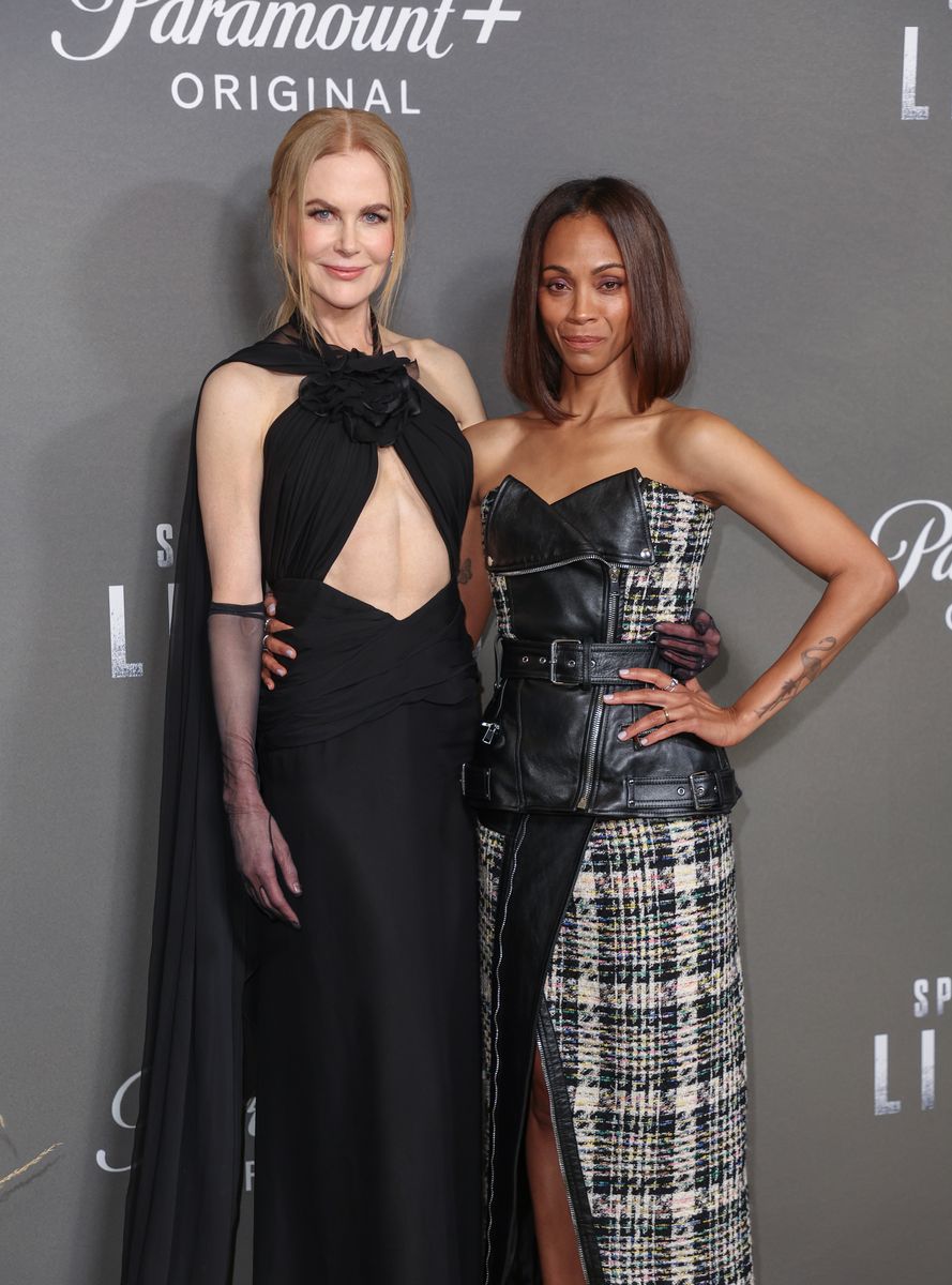 Zoe Saldaña described working alongside Nicole Kidman as a “true joy.”