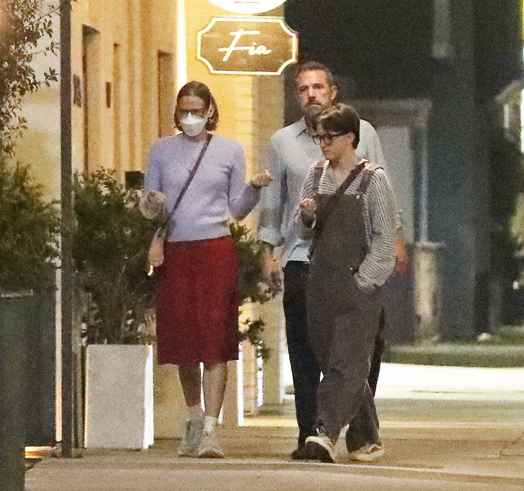 ben affleck violet fin dinner