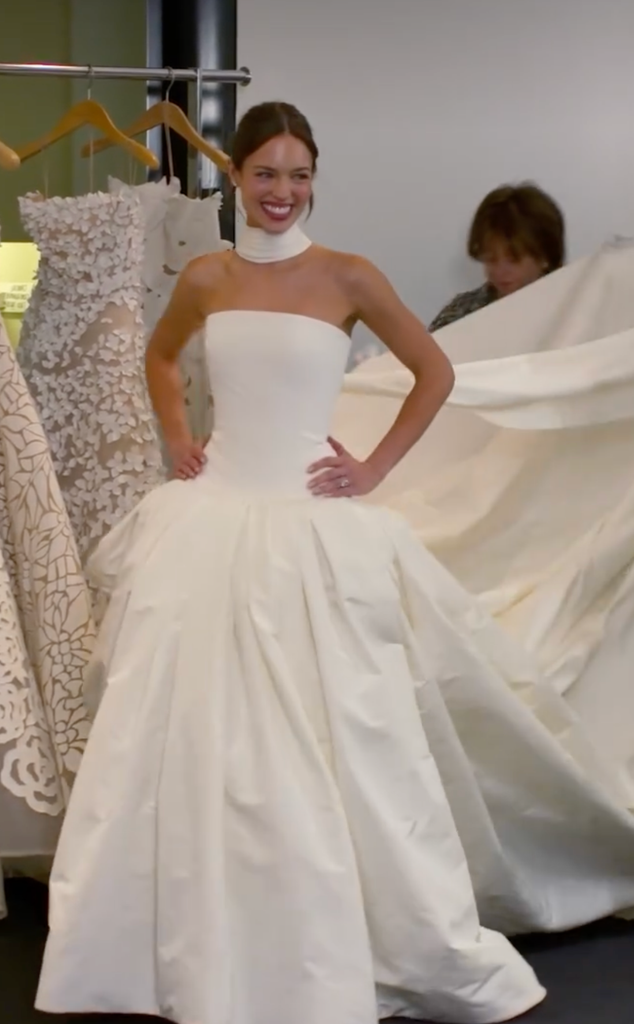 Claudia had searched through the Oscar de la Renta archives for inspiration
