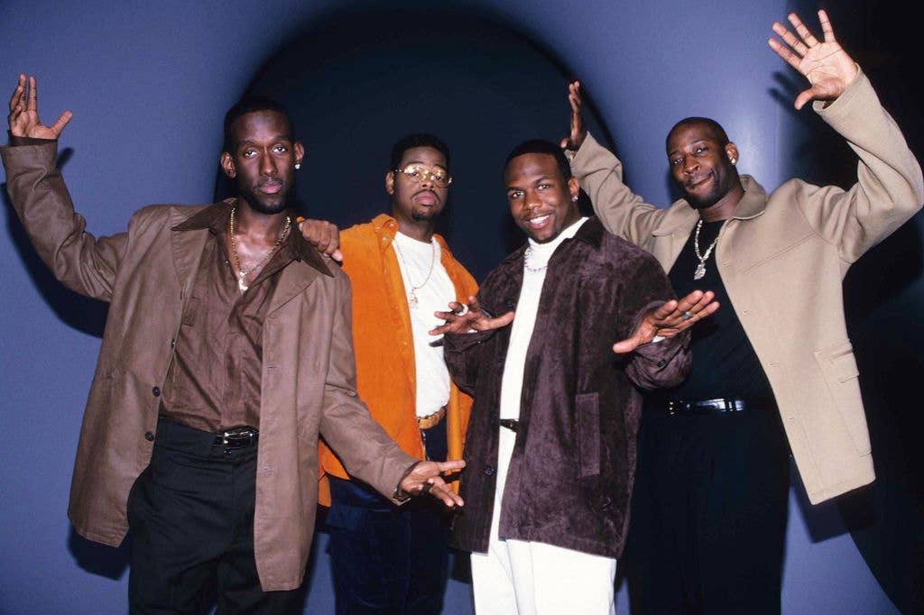 Boyz II Men during Boyz II Men Music Video Shoot - September 1, 1997 at London in London, Great Britain. 