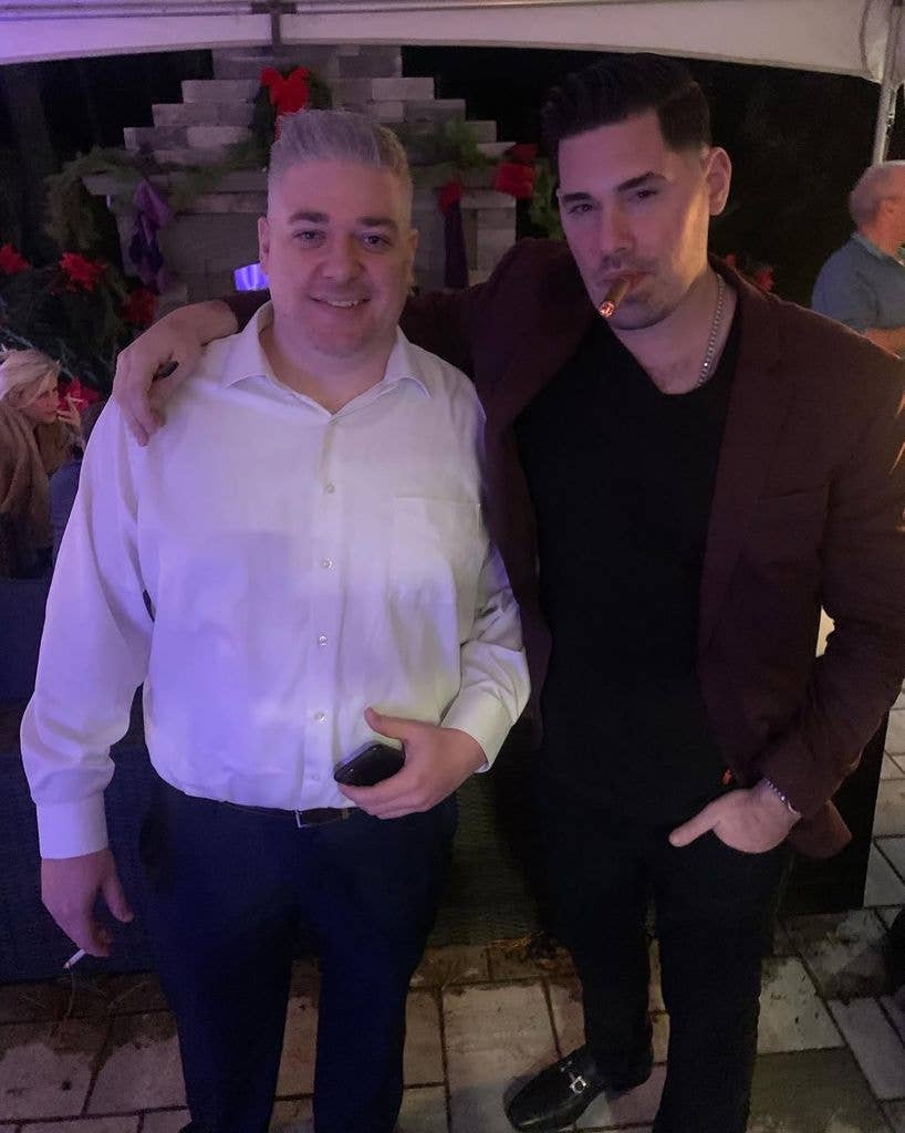 Ryan with a friend in 2019