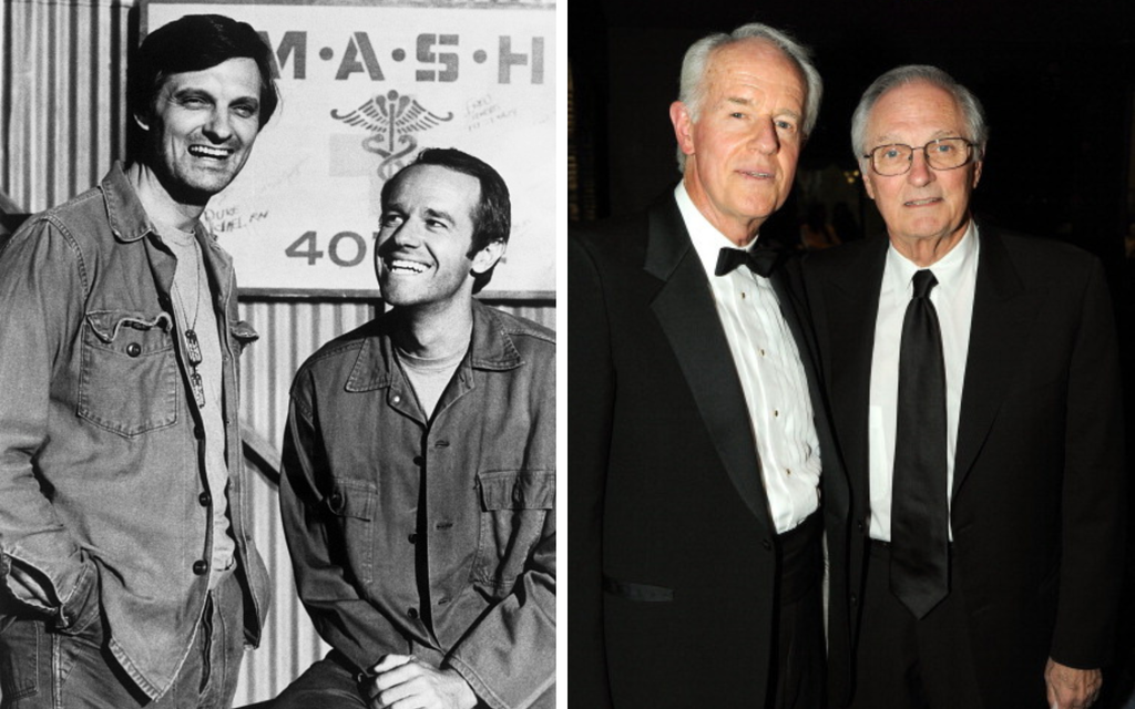 Alan Alda as Hawkeye Piece and Mike Farrell as B.J. Hunnicut