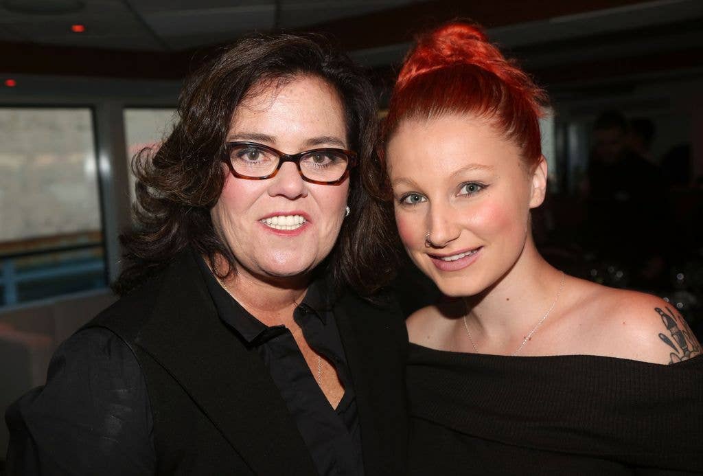 Rosie O'Donnell and Chelsea Belle O'Donnell pose at the "2nd Annual Fran Drescher Cancer Schmancer Sunset Cabaret Cruise" on The SS Hornblower Infinity Crusie Ship on June 20, 2016 in New York City. 