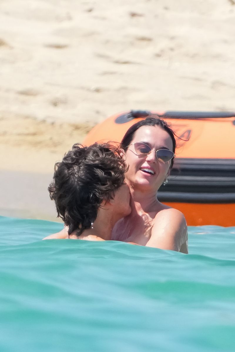 A refreshing swim quickly turned into a series of sweet embraces