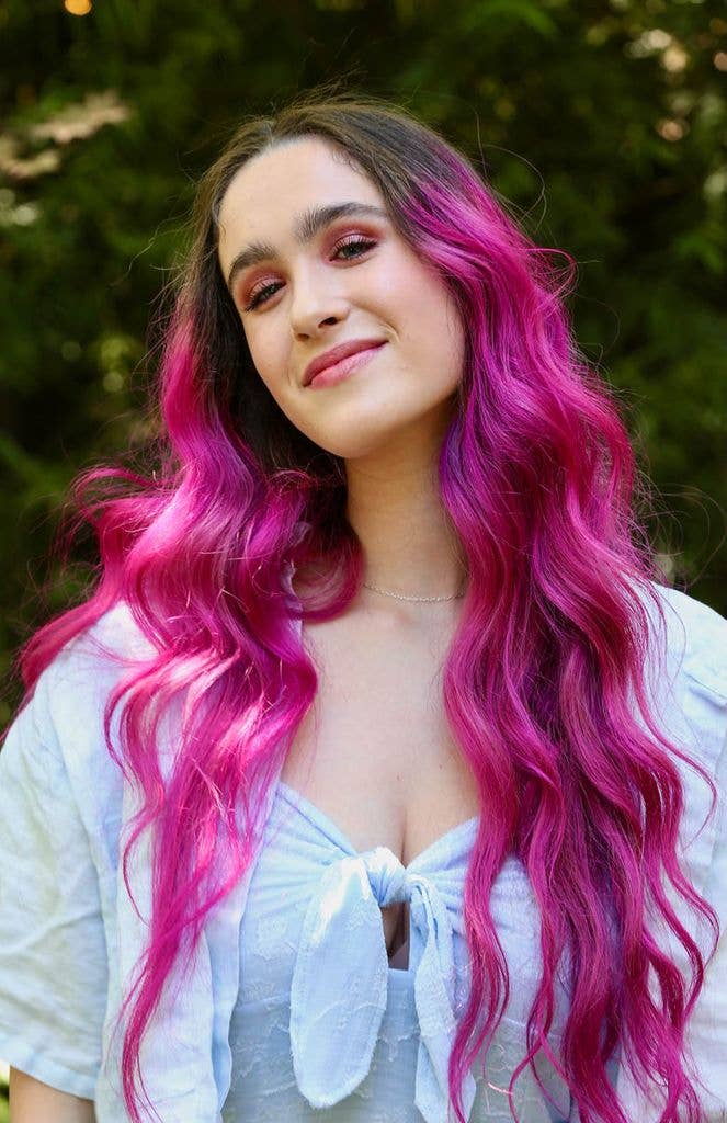 Poet Sienna Rose Goldberg attends the MOMS Denise Albert And Ask2BSure A GSK Public Healthcare Awareness Campaign Host Mamarazzi Event at The Garland on May 12, 2022 in North Hollywood, California.