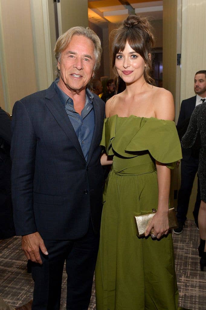 Don Johnson and Dakota Johnson attend The Hollywood Foreign Press Association and The Hollywood Reporter party at the 2019 Toronto International Film Festival at Four Seasons Hotel Toronto on September 07, 2019 in Toronto, Canada. 