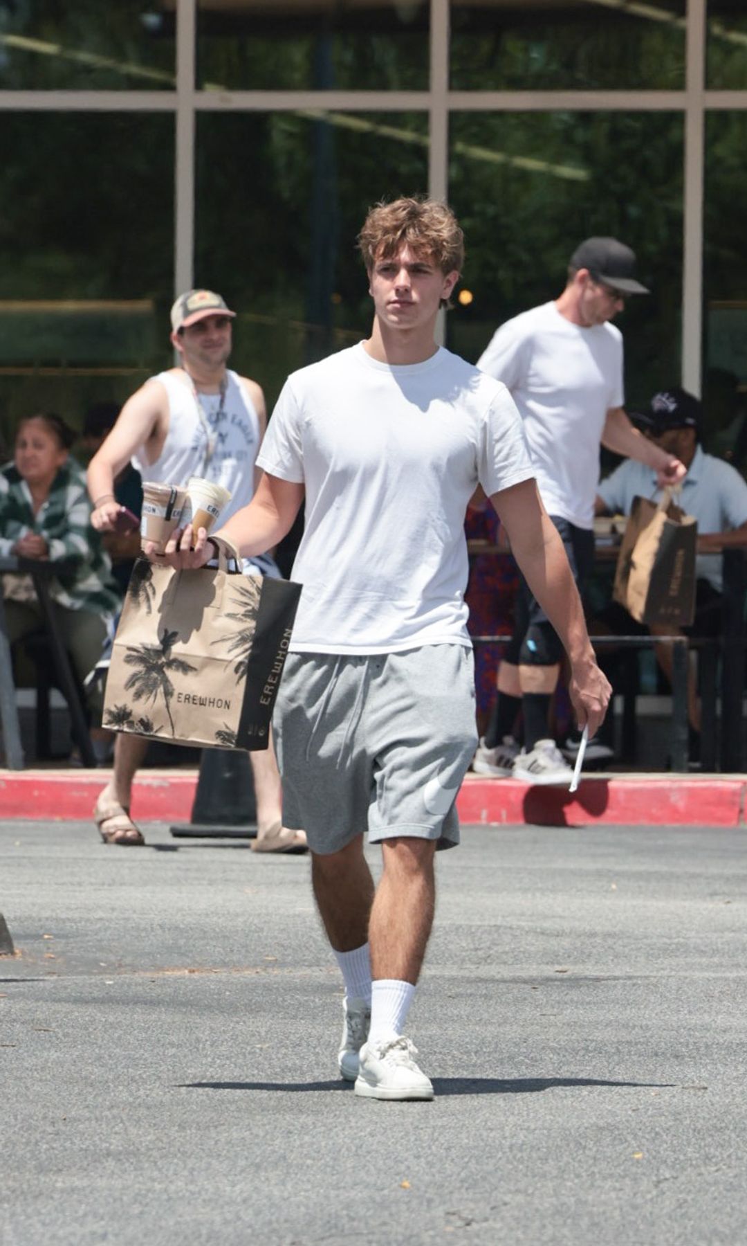 Federline wore a very different style from his evening looks