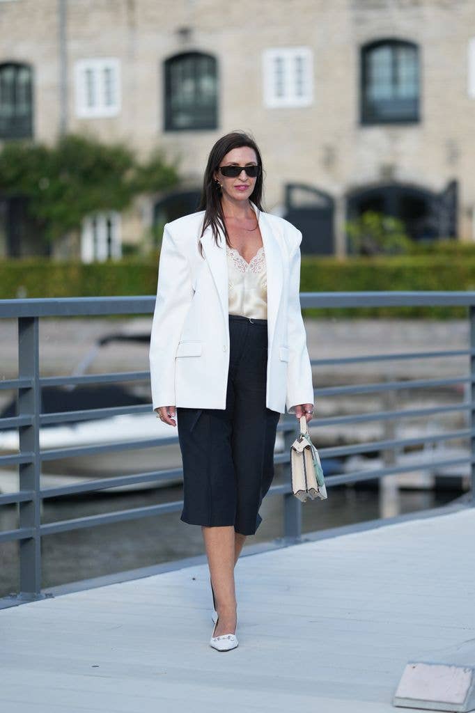 Helen recommends finding the perfect top to balance the volume with your outfits