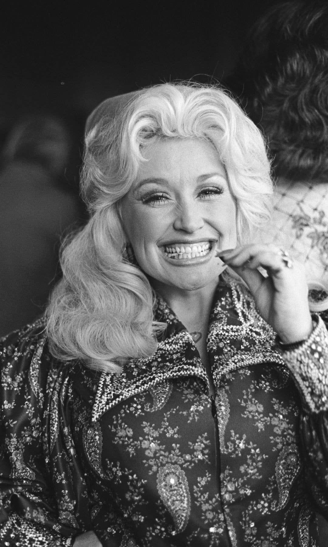 Singer Dolly Parton attends an RCA party after a concert in San Francisco, California. 