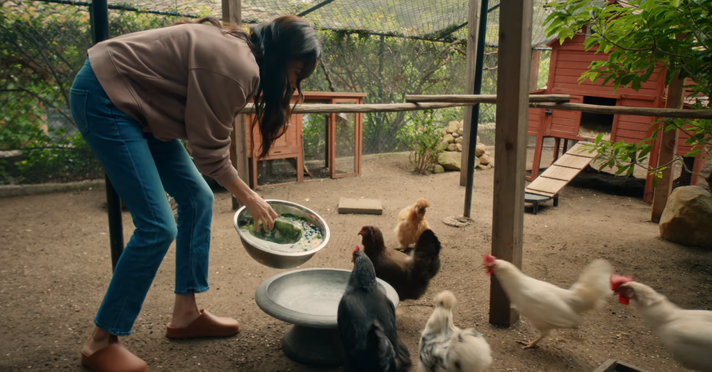 The Duchess of Sussex wore affordable Crocs to tend to her chickens in her new Netflix series