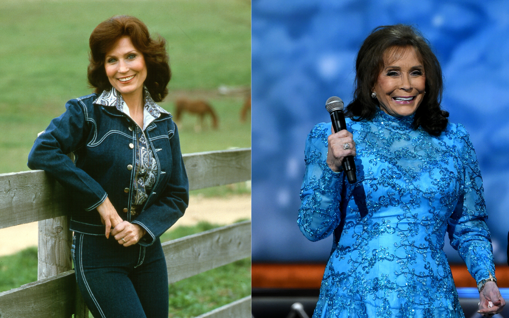 Loretta Lynn split image