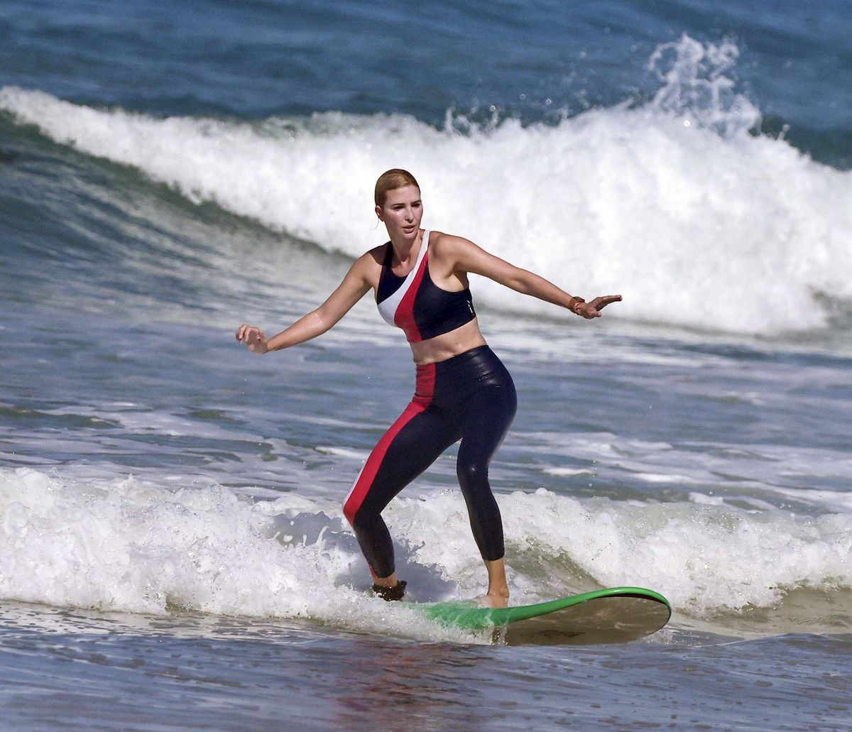 Ivanka Trump showed off her growing confidence on the waves during her family vacation in Costa Rica.