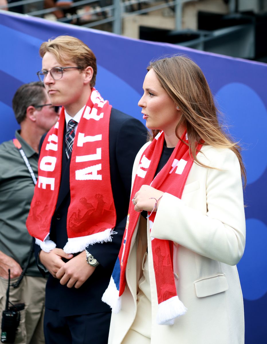 Princess Ingrid Alexandra and Prince Sverre Magnus share their family’s passion for Norwegian soccer.