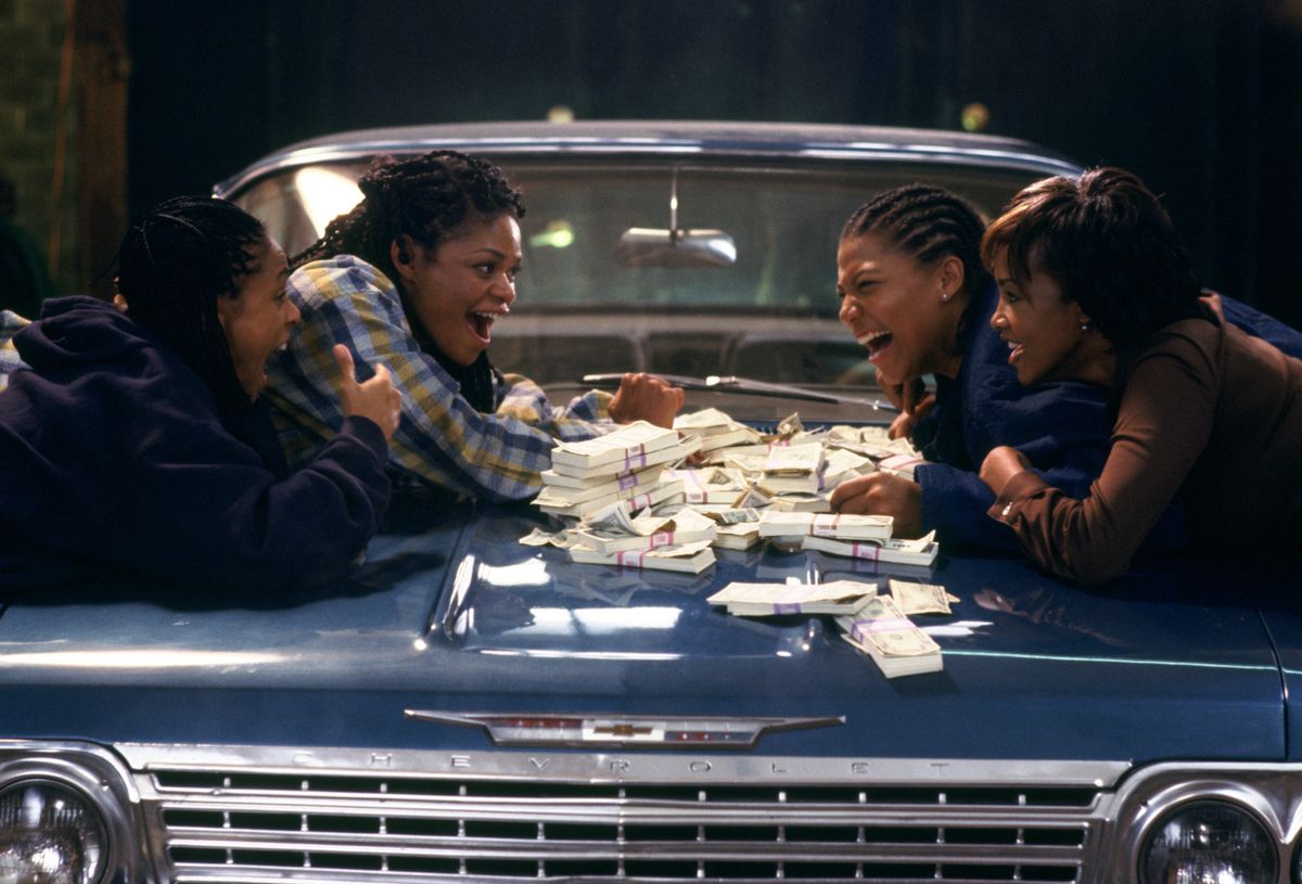 Queen Latifah, Jada Pinkett, Vivica A. Fox and Kimberly Elise on 'Set It Off'