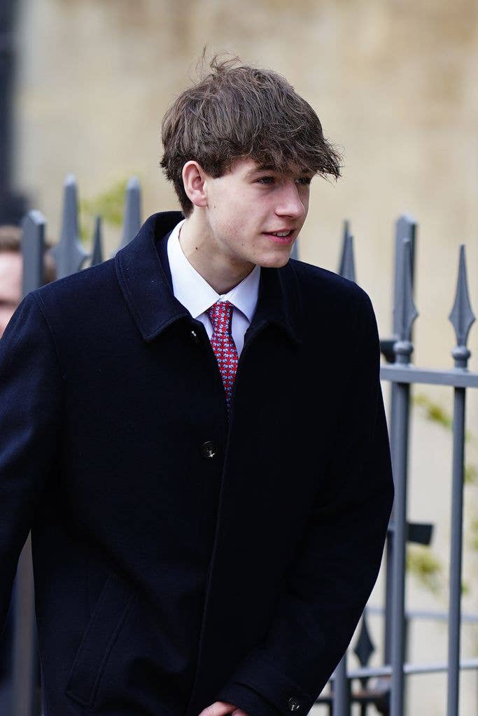 James Earl of Wessex attending a church service