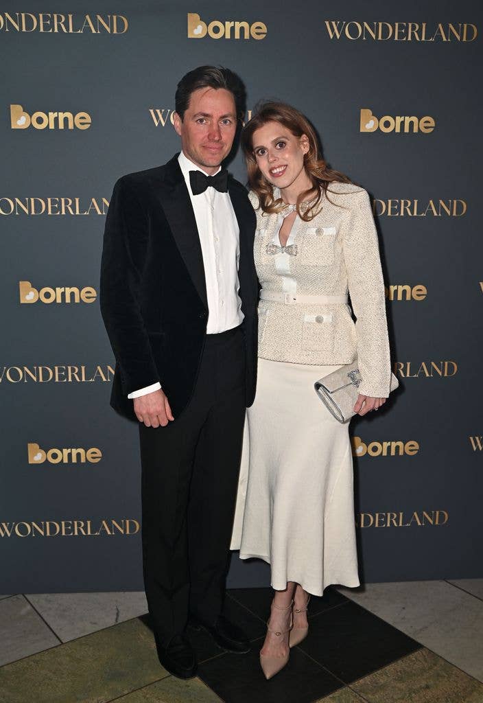 Eduardo Mapelli Mozzi posing with Princess Beatrice