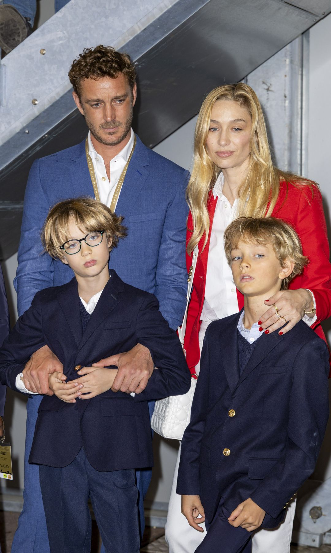 Pierre and Beatrice with their sons, Stefano and Francesco