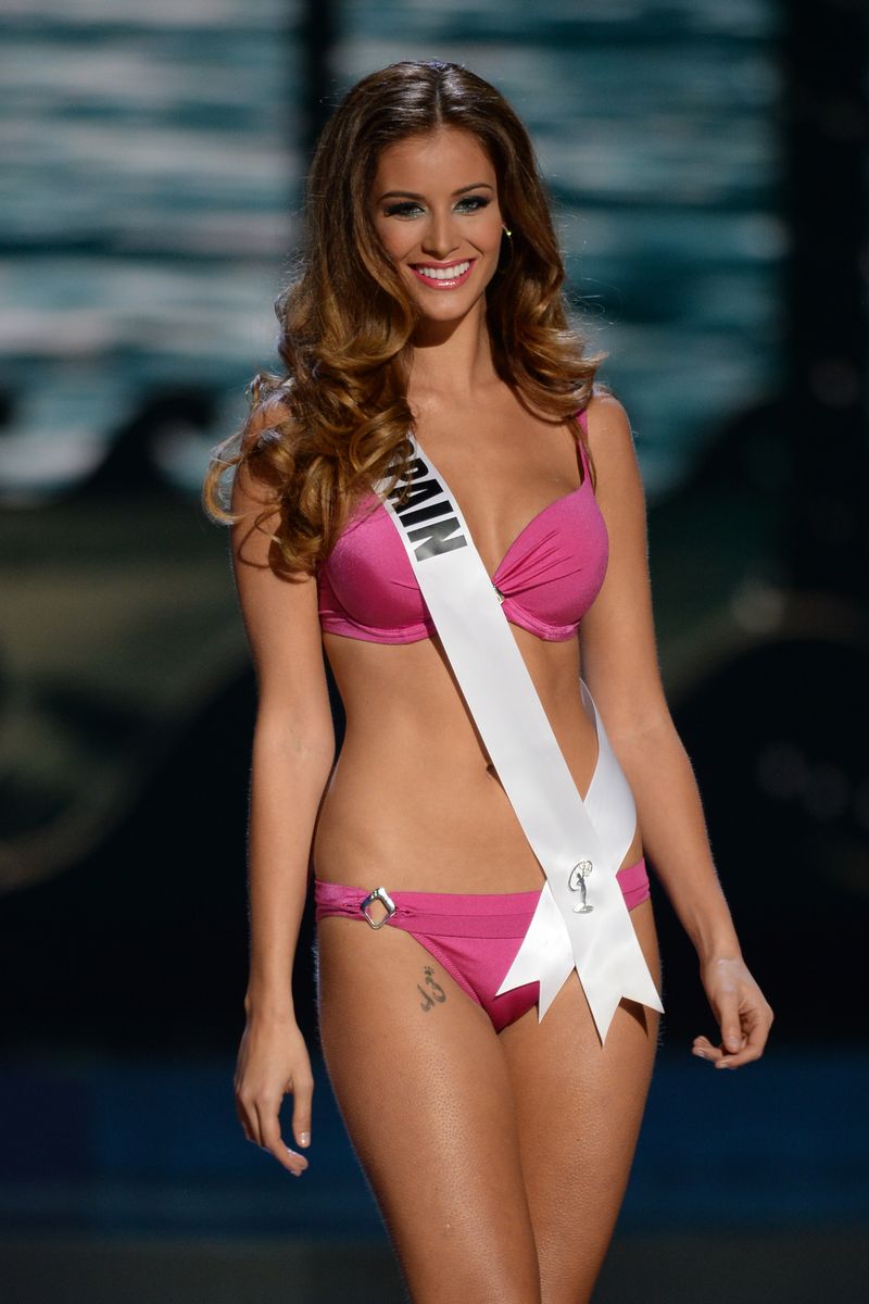 Miss Spain Desire Cordero Ferrer participtaes in the 63rd Annual Miss Universe Preliminary Show at Florida International University on January 21, 2015 in Miami, Florida