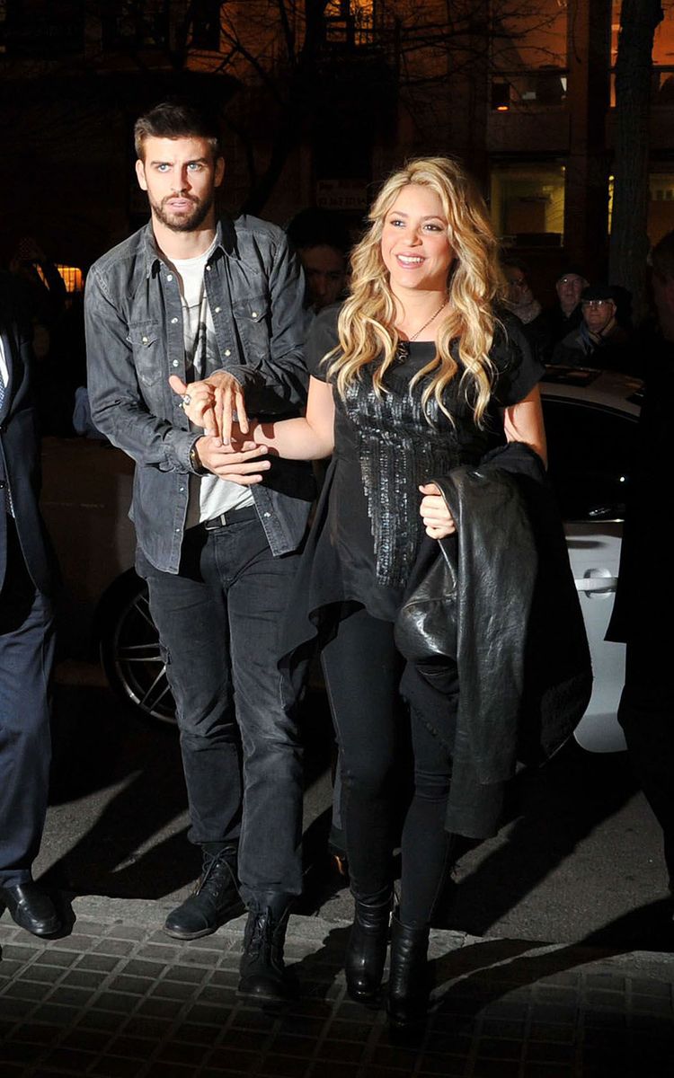 Shakira and Gerard Pique in Barcelona, Spain.