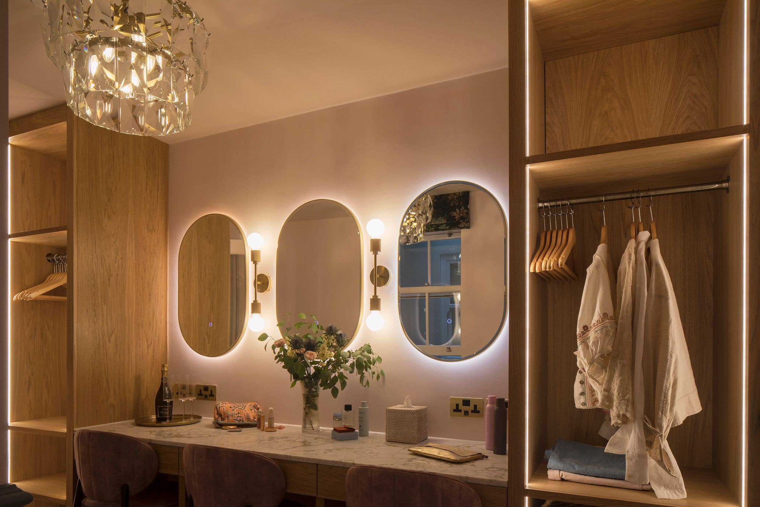 Suite One's fabulous dressing area