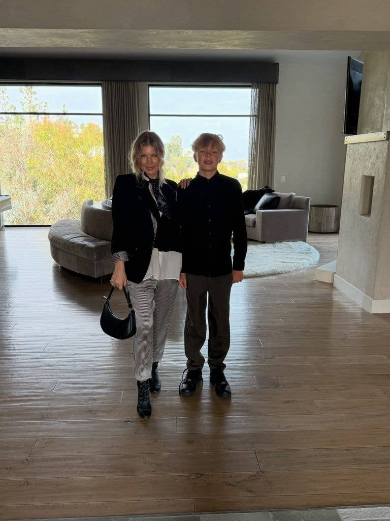 Photo shared by Fergie August 2026 of her son Axl in honor of his 13th birthday