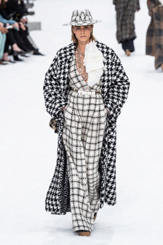 Cara Delevingne at a Chanel show