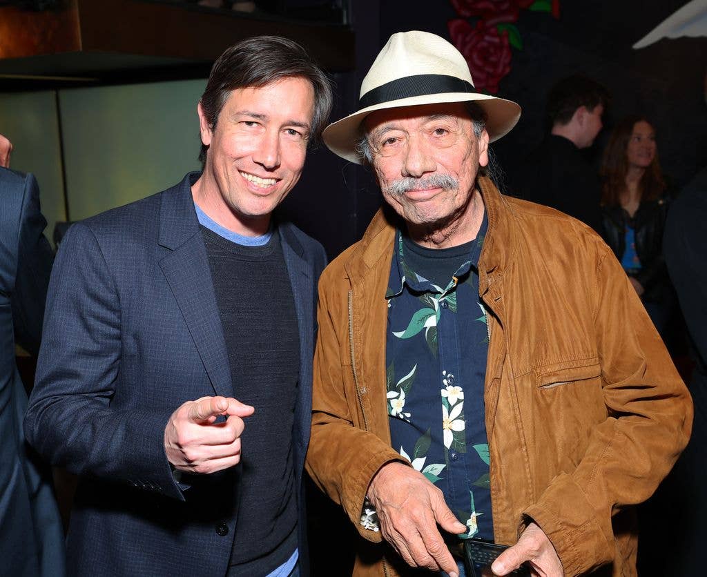 Bodie Olmos and Edward James Olmos attend The Conga Room 25-Year Closing Celebration at The Conga Room on March 27, 2024 