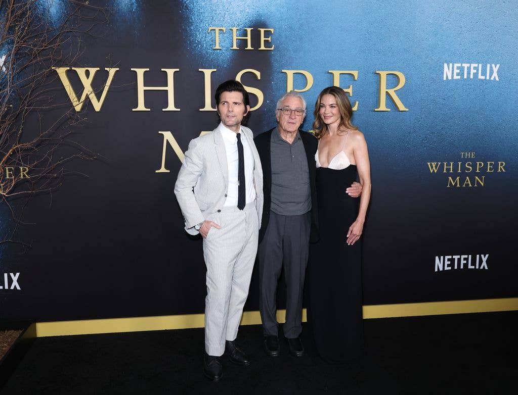 Adam Scott, Robert De Niro and Michelle Monaghan 