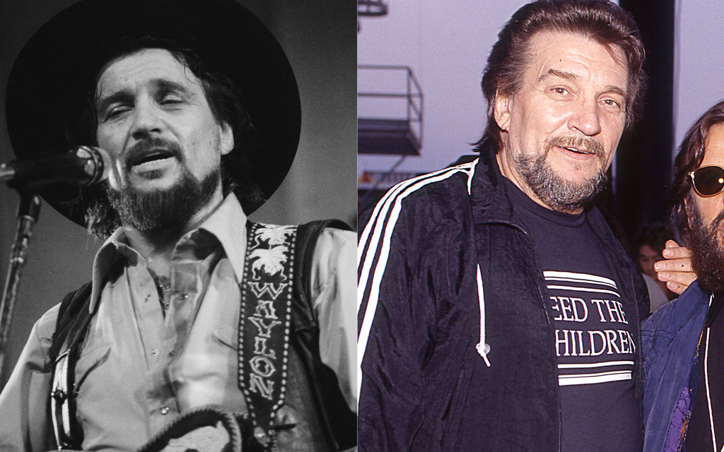 Waylon Jennings split image