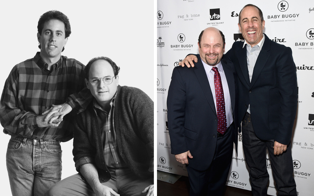 Jerry Seinfeld and George Kastanza, played by Jason Alexander