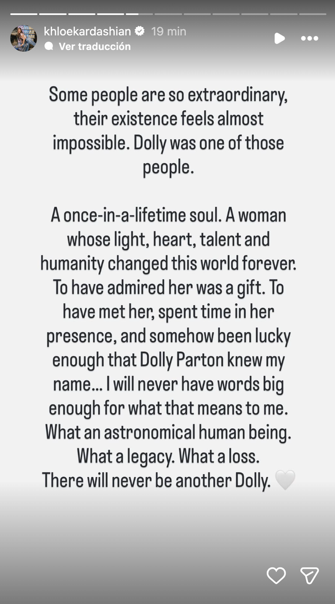 She said that knowing that Parton remembered her name was something she struggled to put into words.